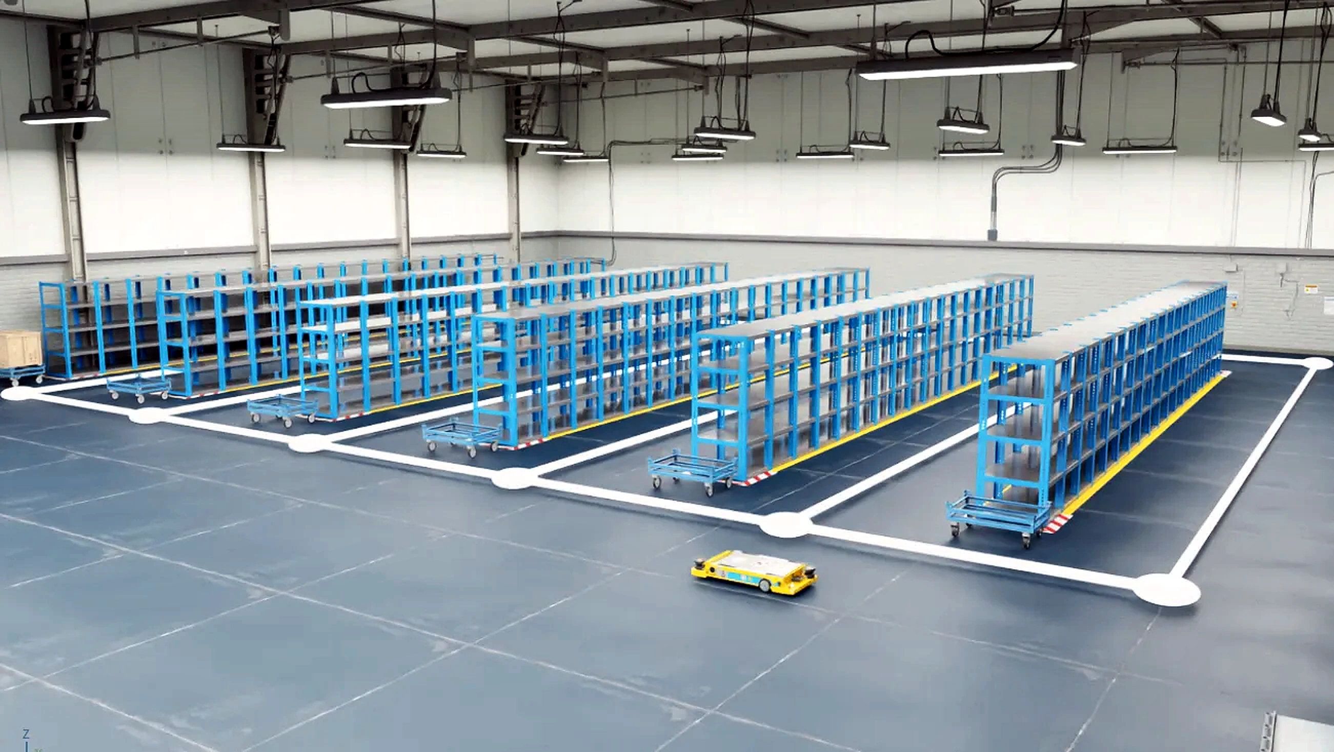 Digital warehouse with micro-loader routes